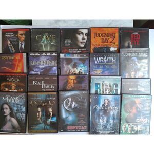 Lot of 20 Thriller Suspense Msytery Action DVD Movie Bundle